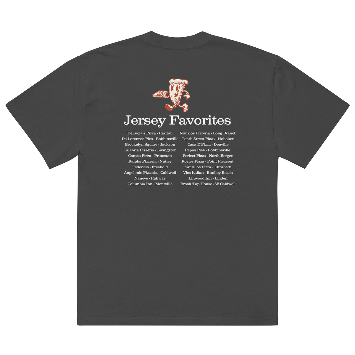 Pizza Shirt Oversized faded t-shirt – New Jersey vs Everybody