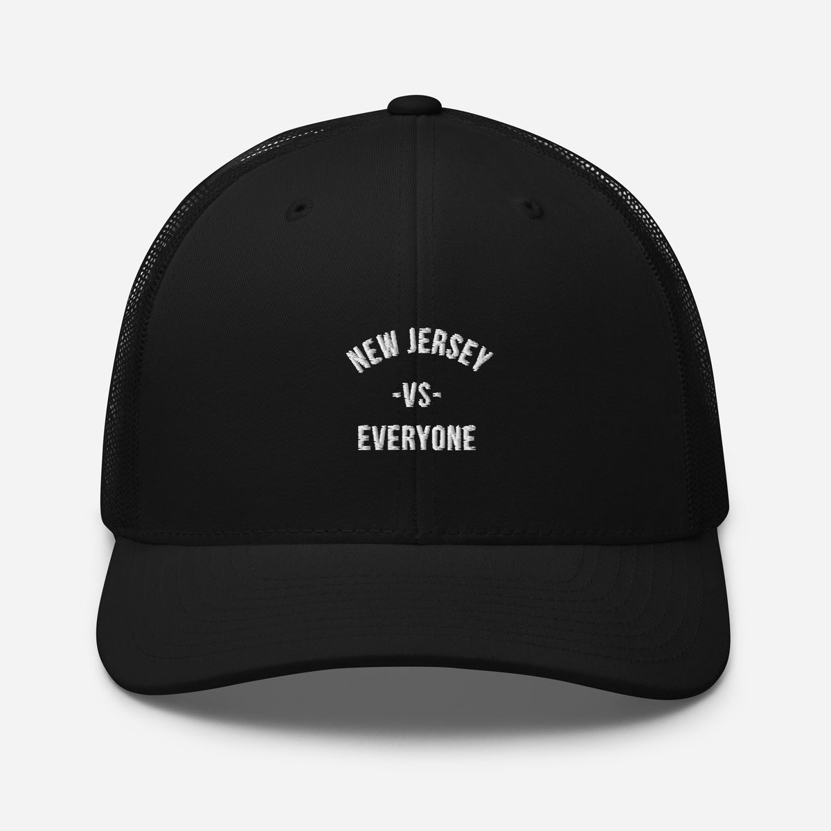 New Jersey vs Everyone Black Trucker Hat – New Jersey vs