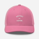 New Jersey vs Everyone Pink Trucker Hat