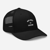 New Jersey vs Everyone Black Trucker Hat