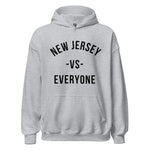 New Jersey vs Everyone Grey Unisex Hoodie